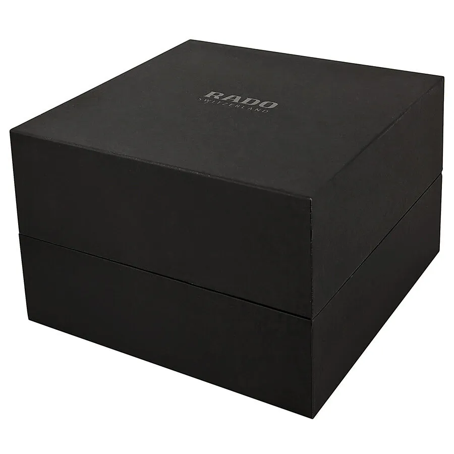 Rado Hyperchrome Automatic Silver Dial Black Leather Men's Watch R32276105