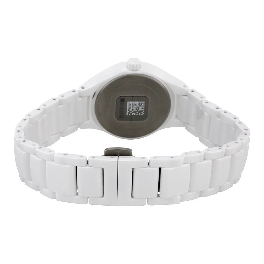 Rado True Quartz MOP Dial High-tech White Ceramic Ladies Watch R27061902