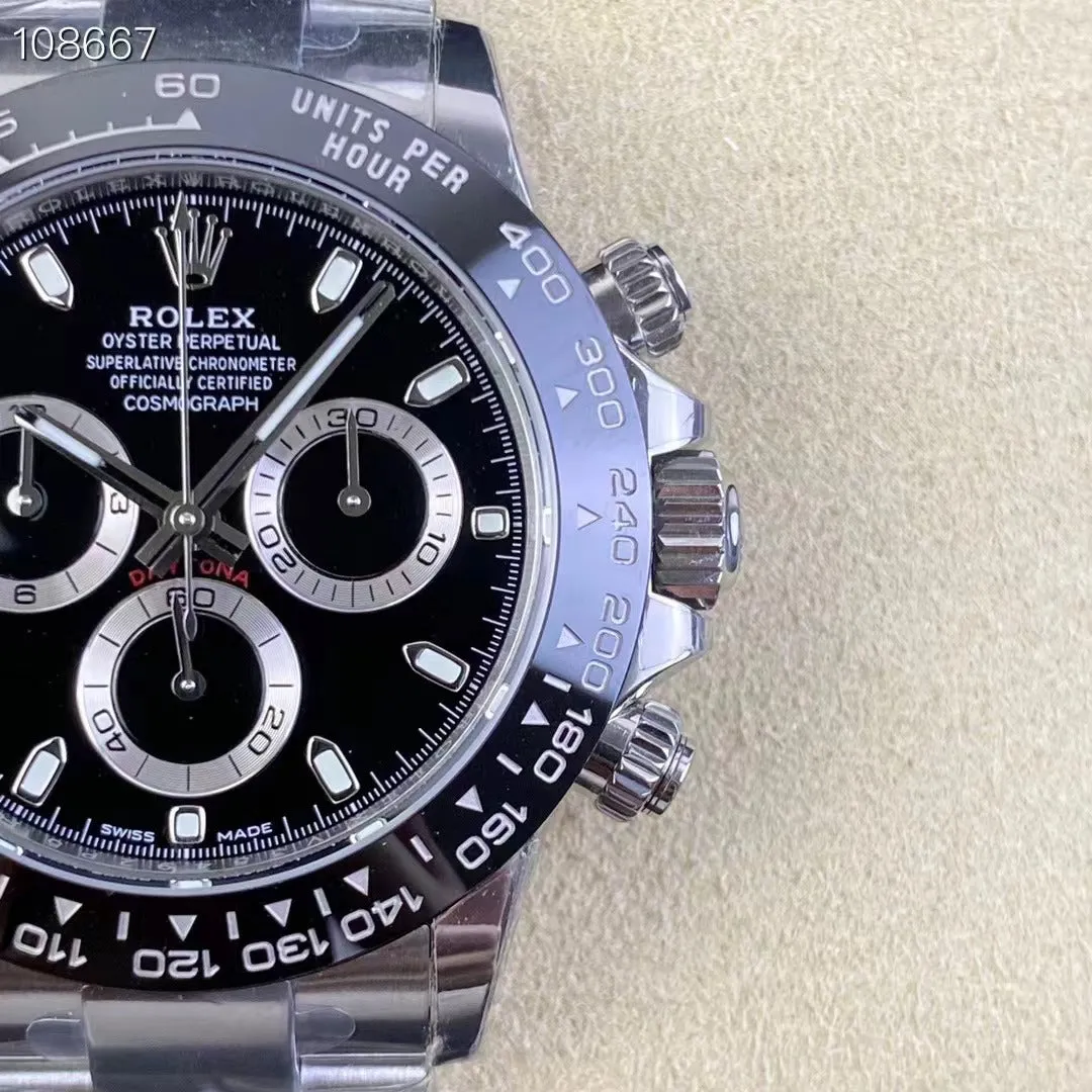 Replica Rolex Daytona 116500LN Silver Black
