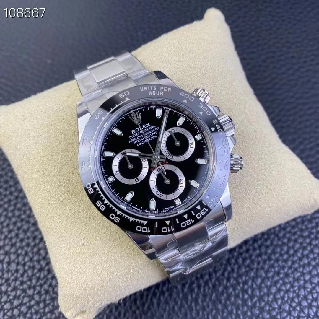 Replica Rolex Daytona 116500LN Silver Black