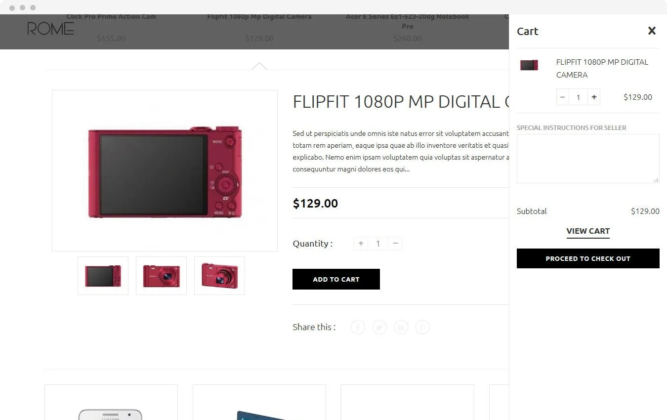 Rome Shopify Theme - HulkApps