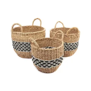 Sadar Medium Round Seagrass Storage Basket