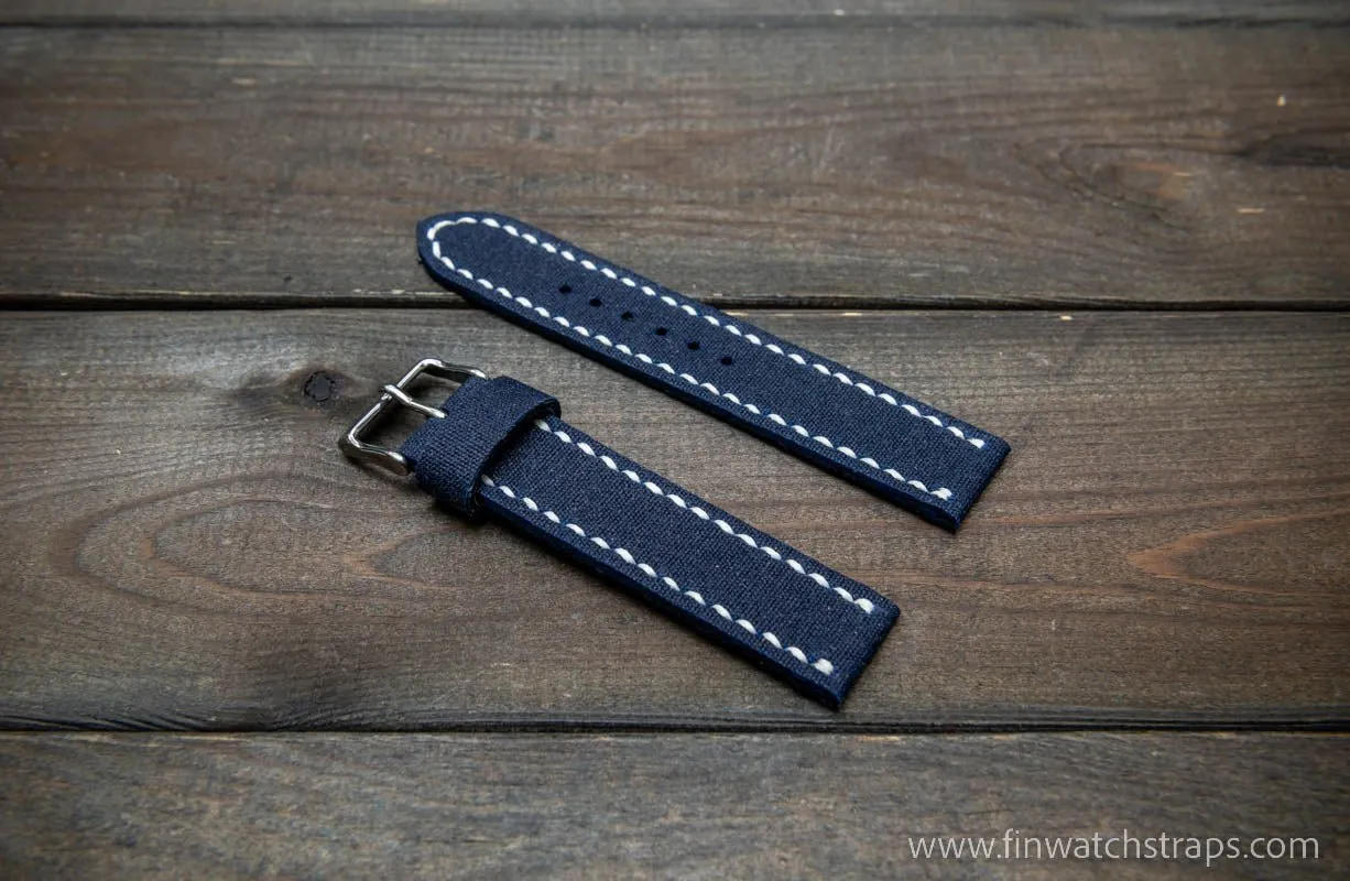Sailcloth Marine Canvas handmade watch straps by FinWatchStraps®