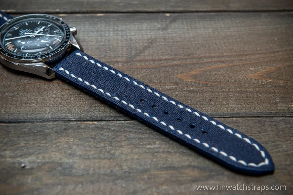 Sailcloth Marine Canvas handmade watch straps by FinWatchStraps®