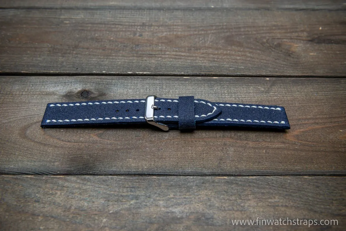Sailcloth Marine Canvas handmade watch straps by FinWatchStraps®