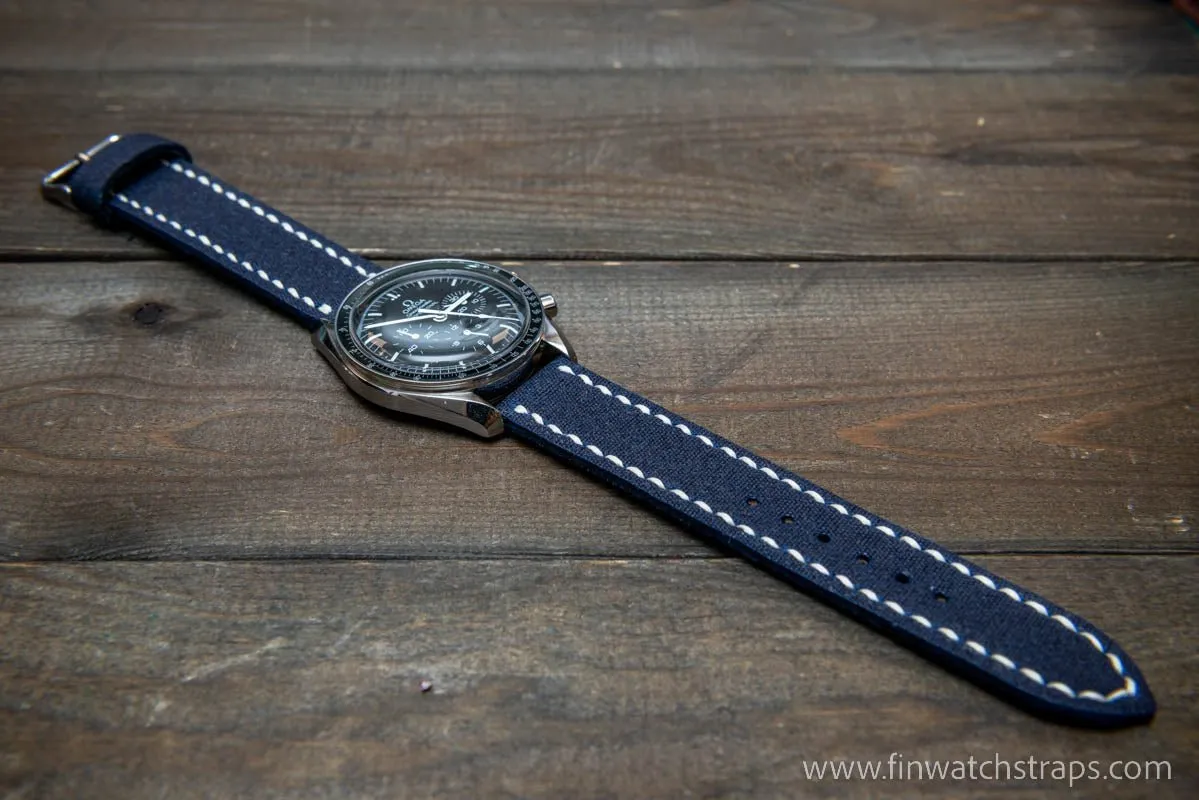 Sailcloth Marine Canvas handmade watch straps by FinWatchStraps®