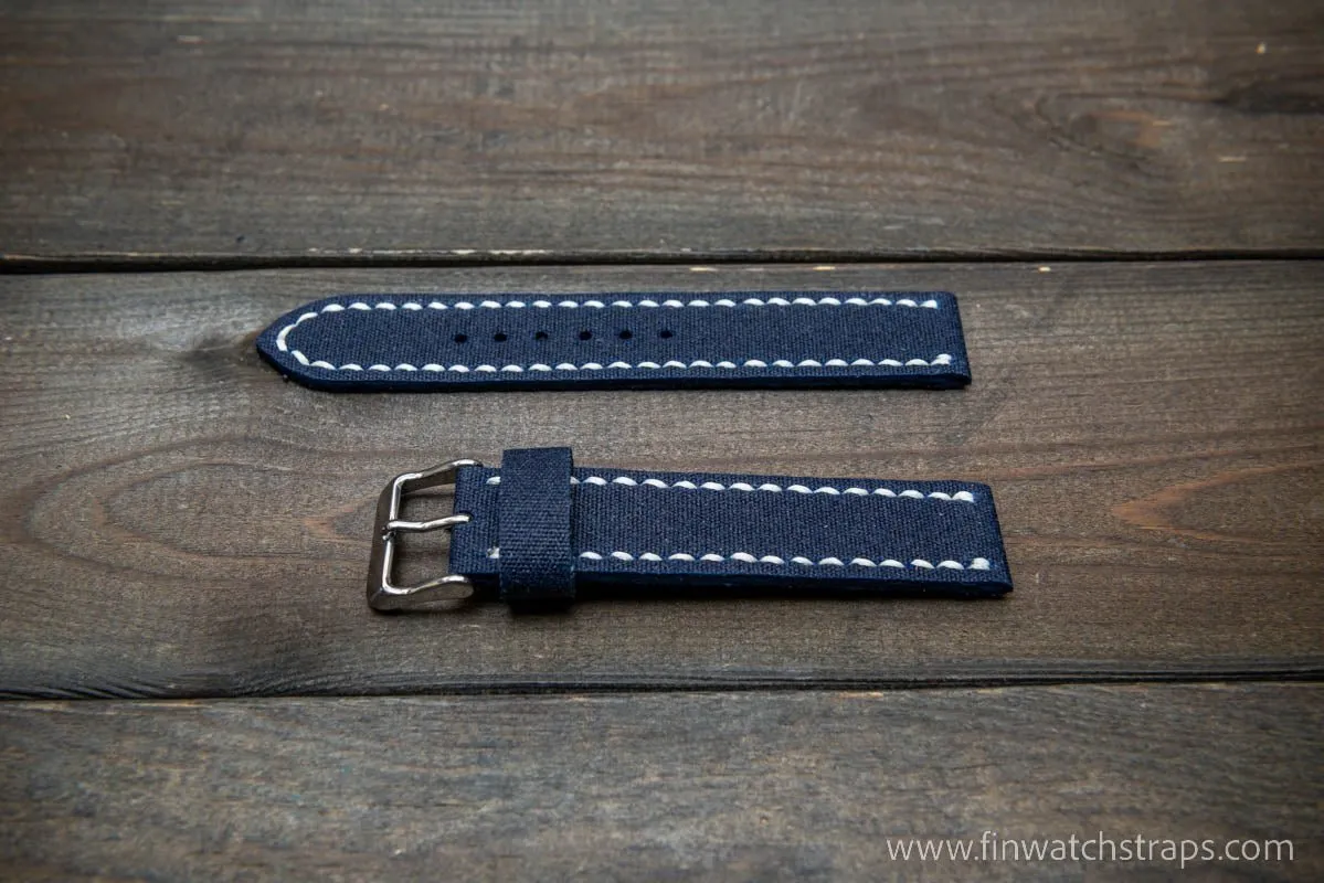 Sailcloth Marine Canvas handmade watch straps by FinWatchStraps®