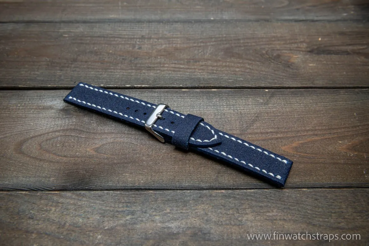 Sailcloth Marine Canvas handmade watch straps by FinWatchStraps®