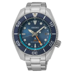 Seiko Prospex Solar GMT Diver Watch Aqua Dial SFK001J