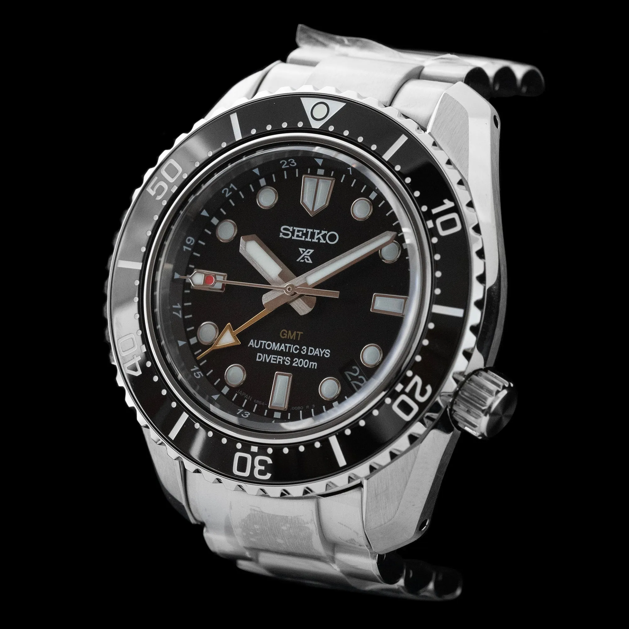 Seiko - SPB383J Prospex Automatic G.M.T Divers Black