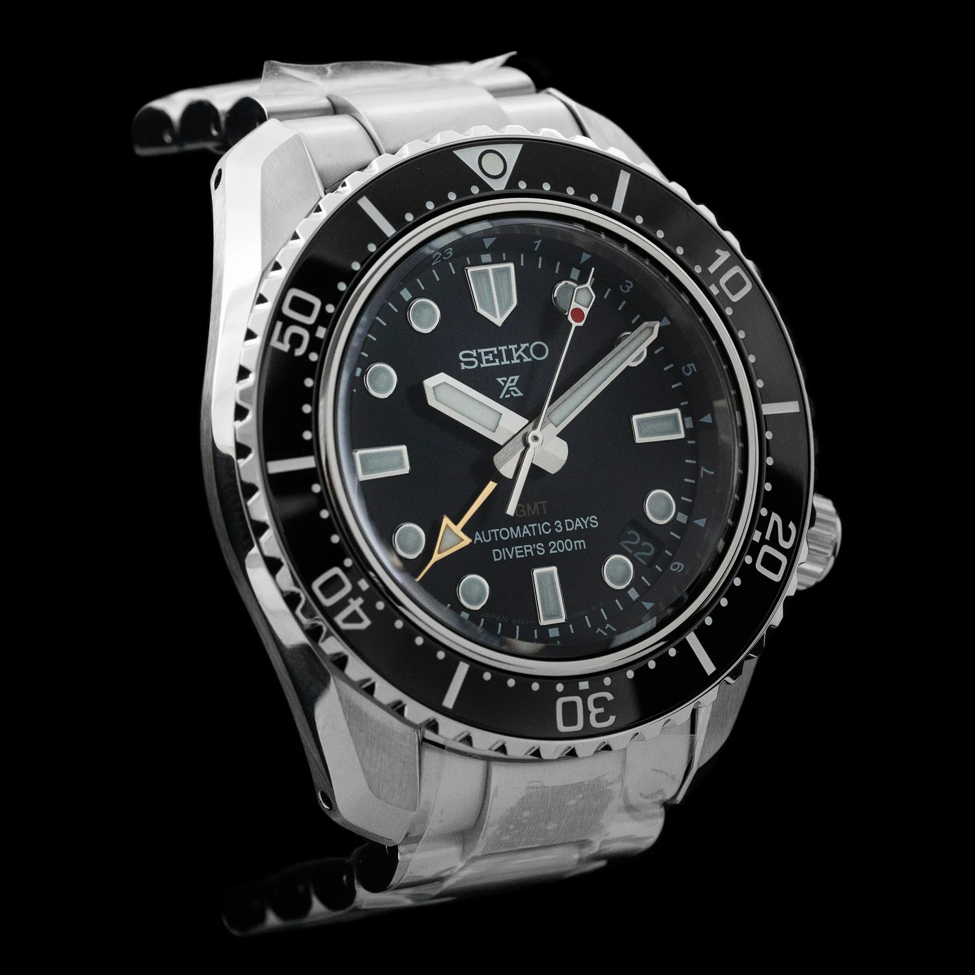 Seiko - SPB383J Prospex Automatic G.M.T Divers Black