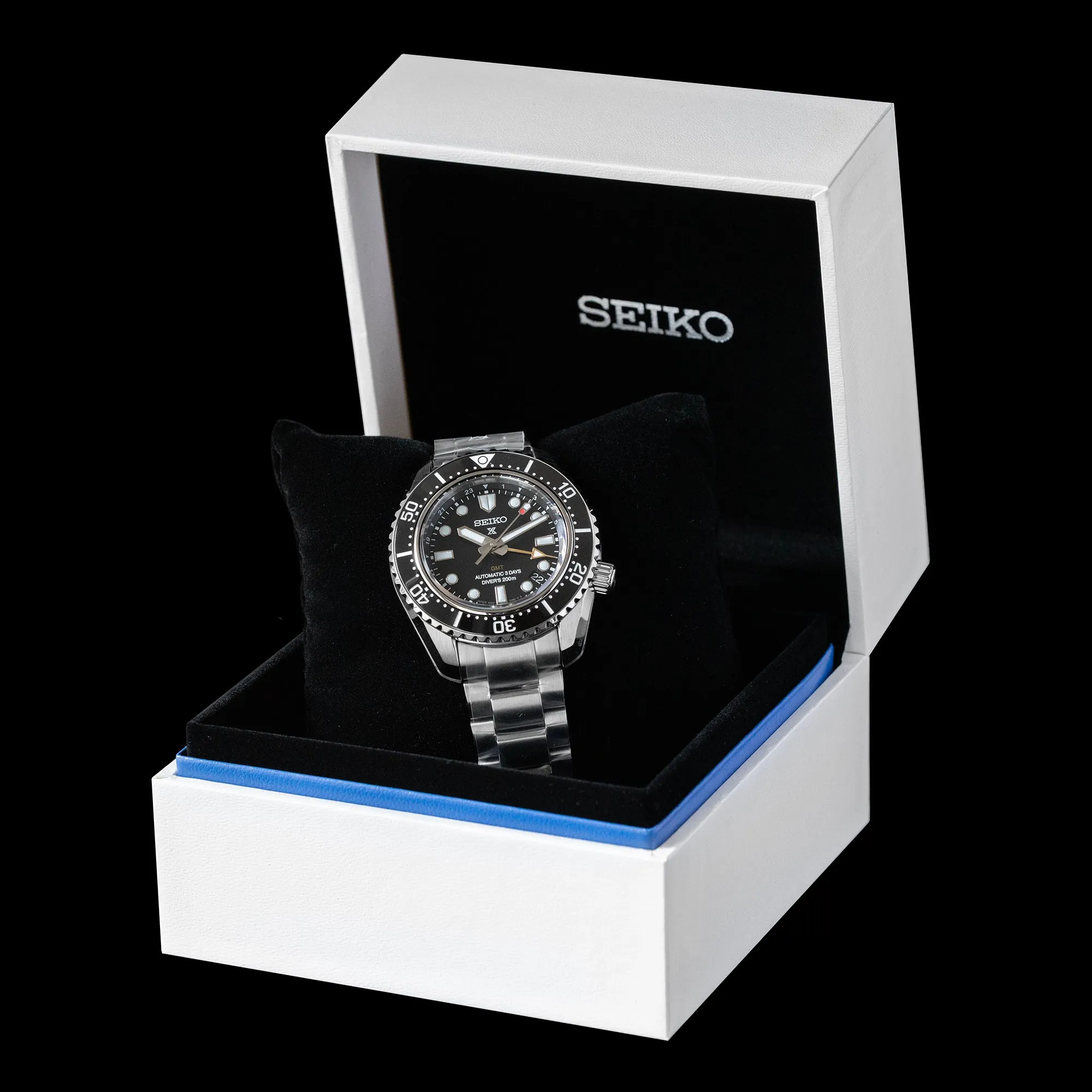 Seiko - SPB383J Prospex Automatic G.M.T Divers Black