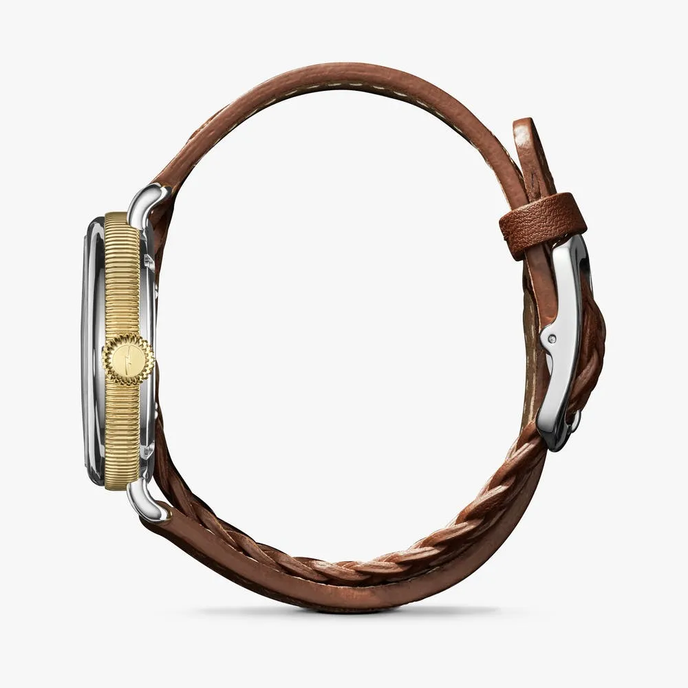 Shinola Birdy 34mm, MOP Whiskey Leather Strap S0120194479