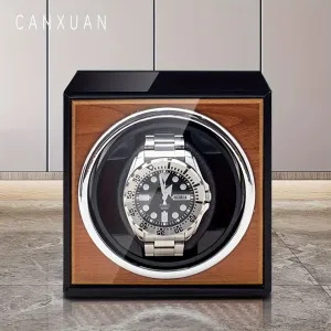 Single Watch Winder Wooden Case USB Powered