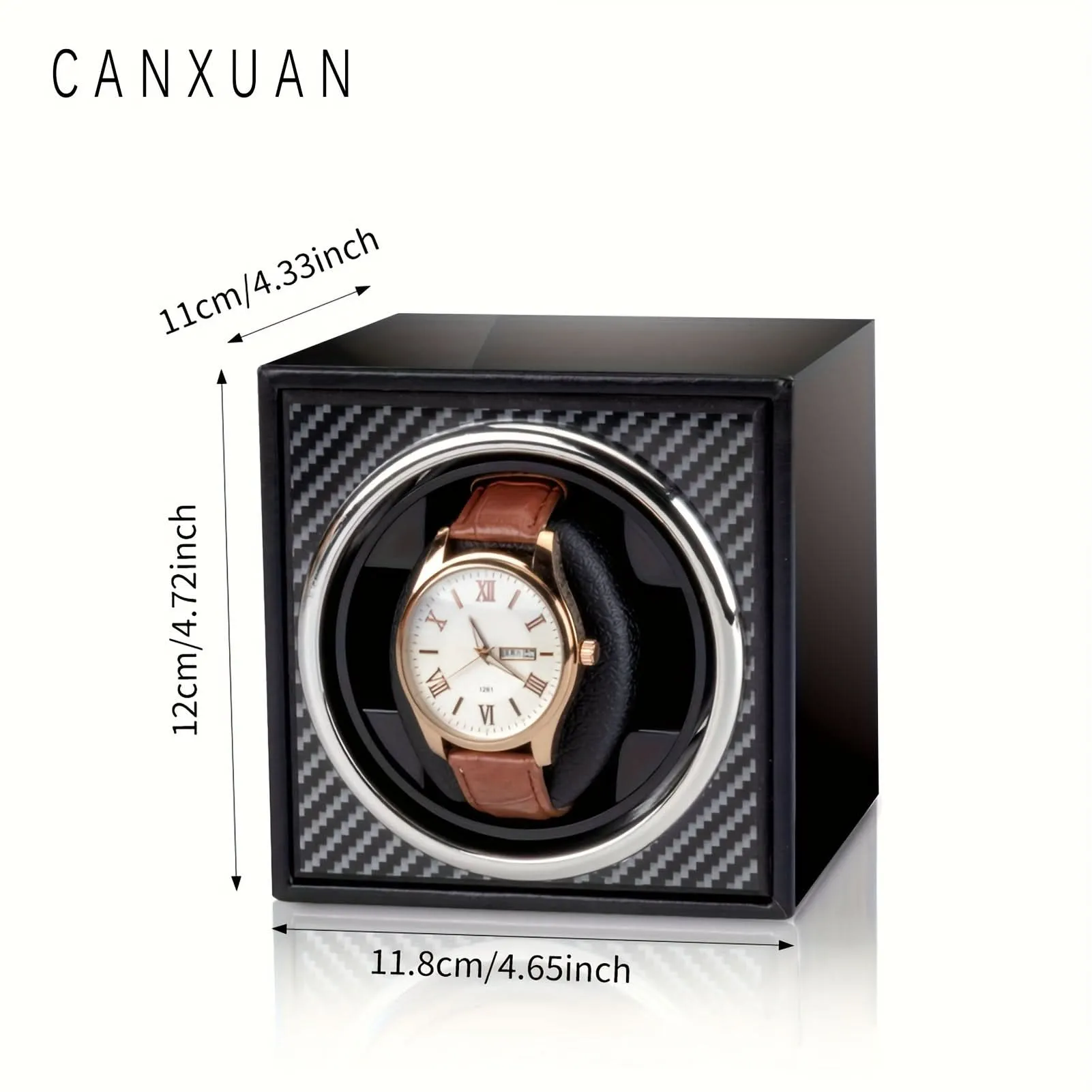 Single Watch Winder Wooden Case USB Powered