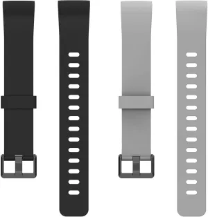 Sports Strap is Suitable for MorePro V19 Smart Watch Replacement with V100S Sports Bracelet Strap Accessories (Black Grey)