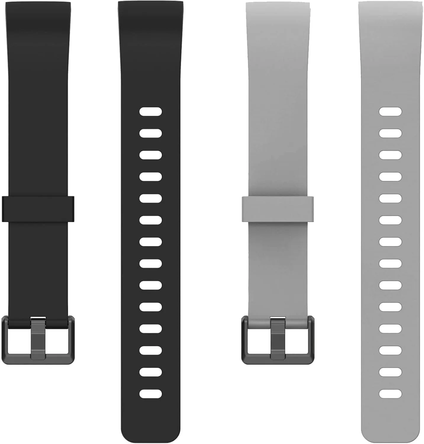 Sports Strap is Suitable for MorePro V19 Smart Watch Replacement with V100S Sports Bracelet Strap Accessories (Black Grey)