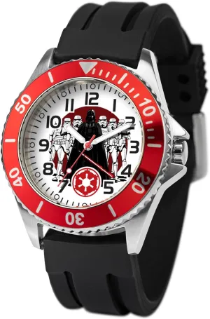 STAR WARS Adult Watch, Honors Diver Bezel Analog Quartz Watch