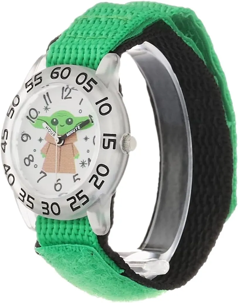 Star Wars Kids' Plastic Time Teacher Analog Quartz Nylon Strap Watch