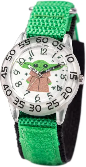 Star Wars Kids' Plastic Time Teacher Analog Quartz Nylon Strap Watch