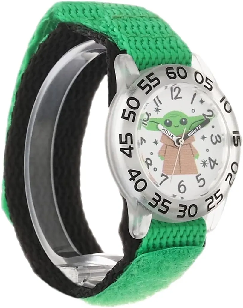 Star Wars Kids' Plastic Time Teacher Analog Quartz Nylon Strap Watch