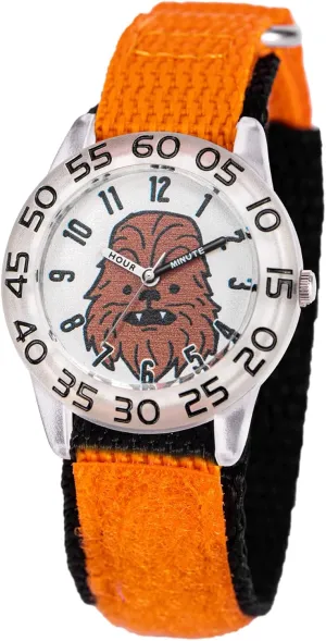 Star Wars Kids' Plastic Time Teacher Analog Quartz Nylon Strap Watch