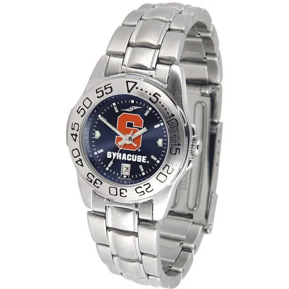 Syracuse Orange Ladies AnoChrome  Steel Band Sports Watch