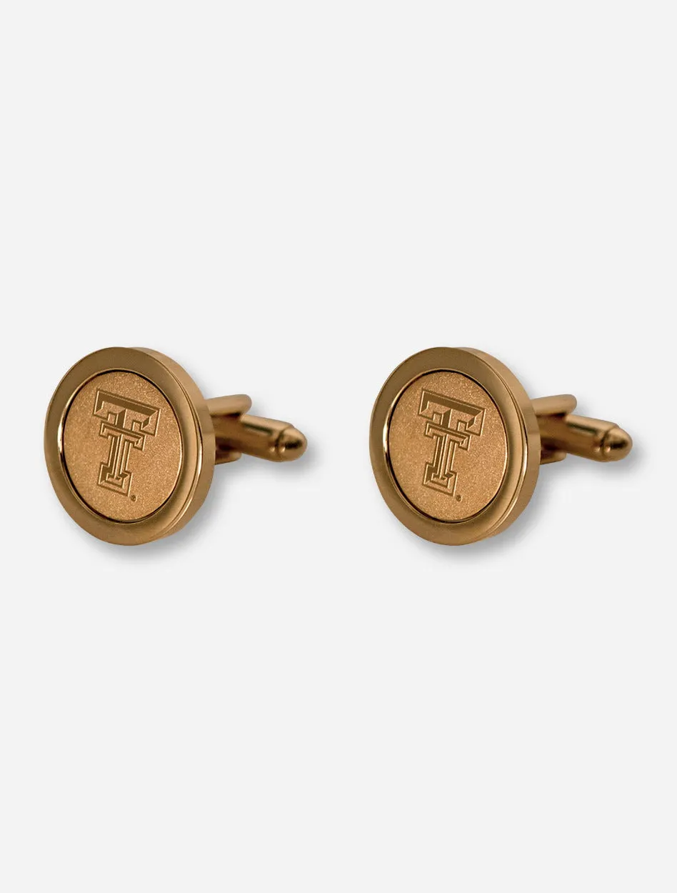 Texas Tech Double T Gold Cufflinks