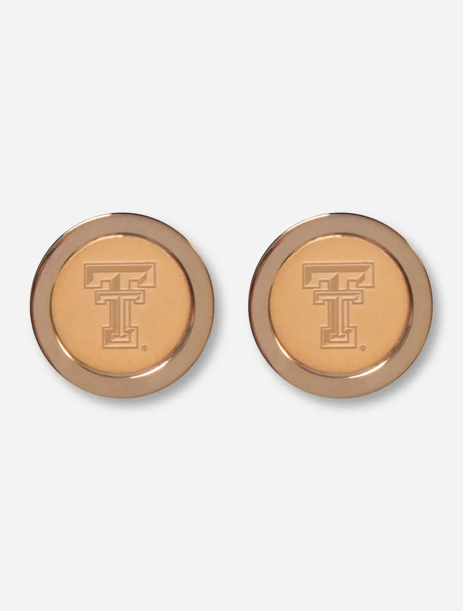 Texas Tech Double T Gold Cufflinks