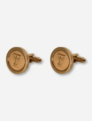 Texas Tech Double T Gold Cufflinks