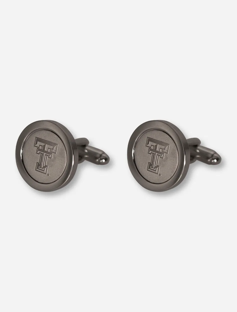 Texas Tech Double T Silver Cufflinks