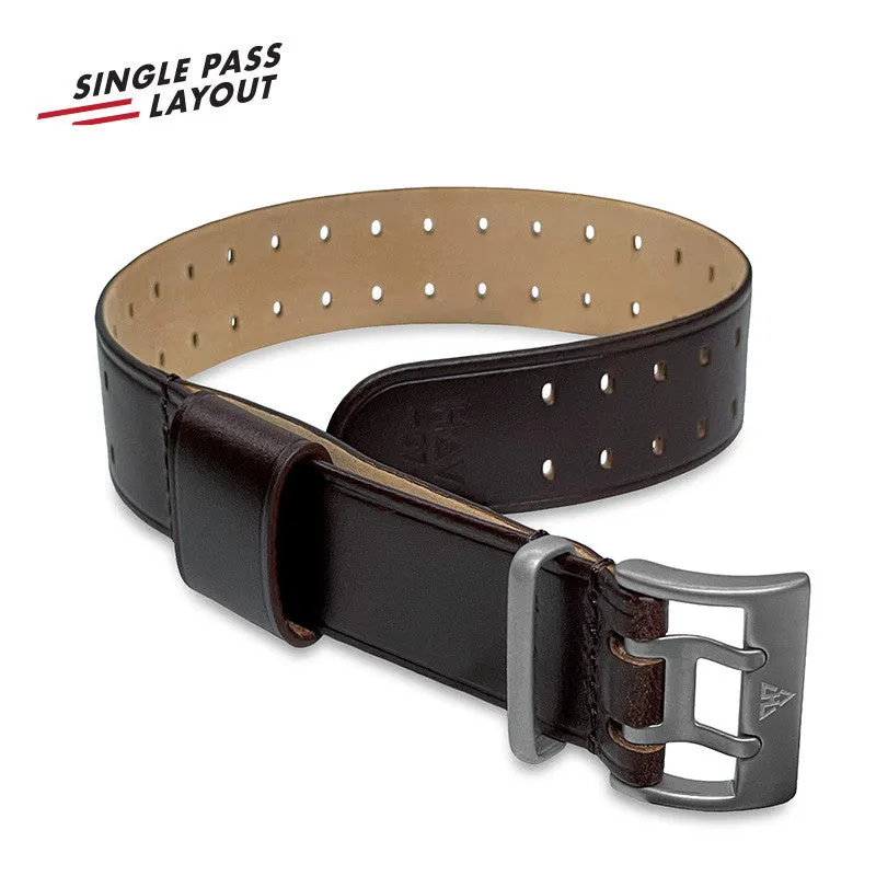 THE M-1907 Seal Brown Leather Watch Band by HAVESTON Straps