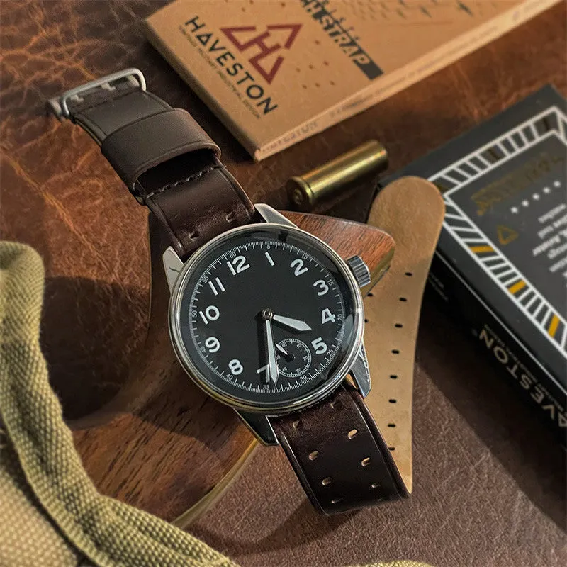 THE M-1907 Seal Brown Leather Watch Band by HAVESTON Straps