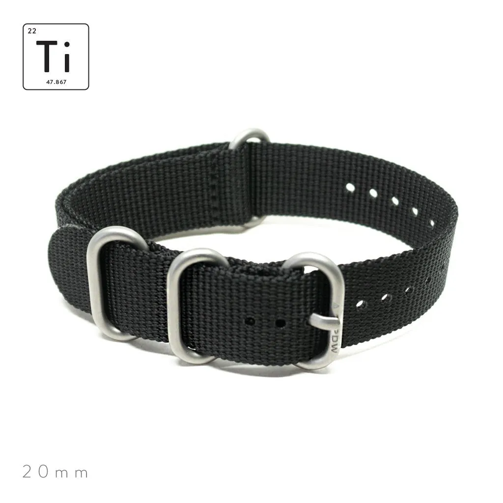 Ti-HDR Strap 20mm - Black