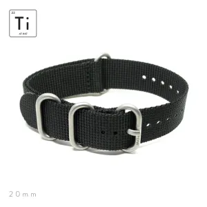 Ti-HDR Strap 20mm - Black