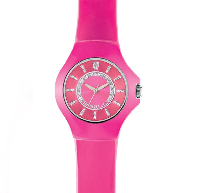 Two Tone Pink Lady Swaroski Colours Waterproof Watch