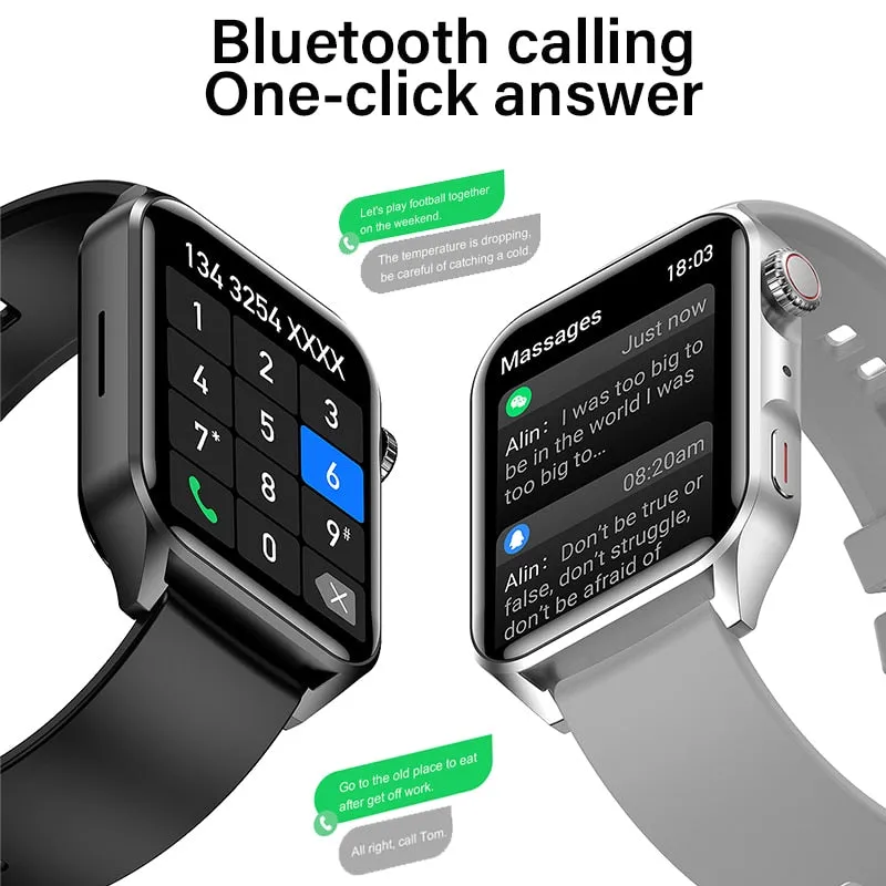Ultra-Thin Smart Watch Split-Screen Always-on HD Display