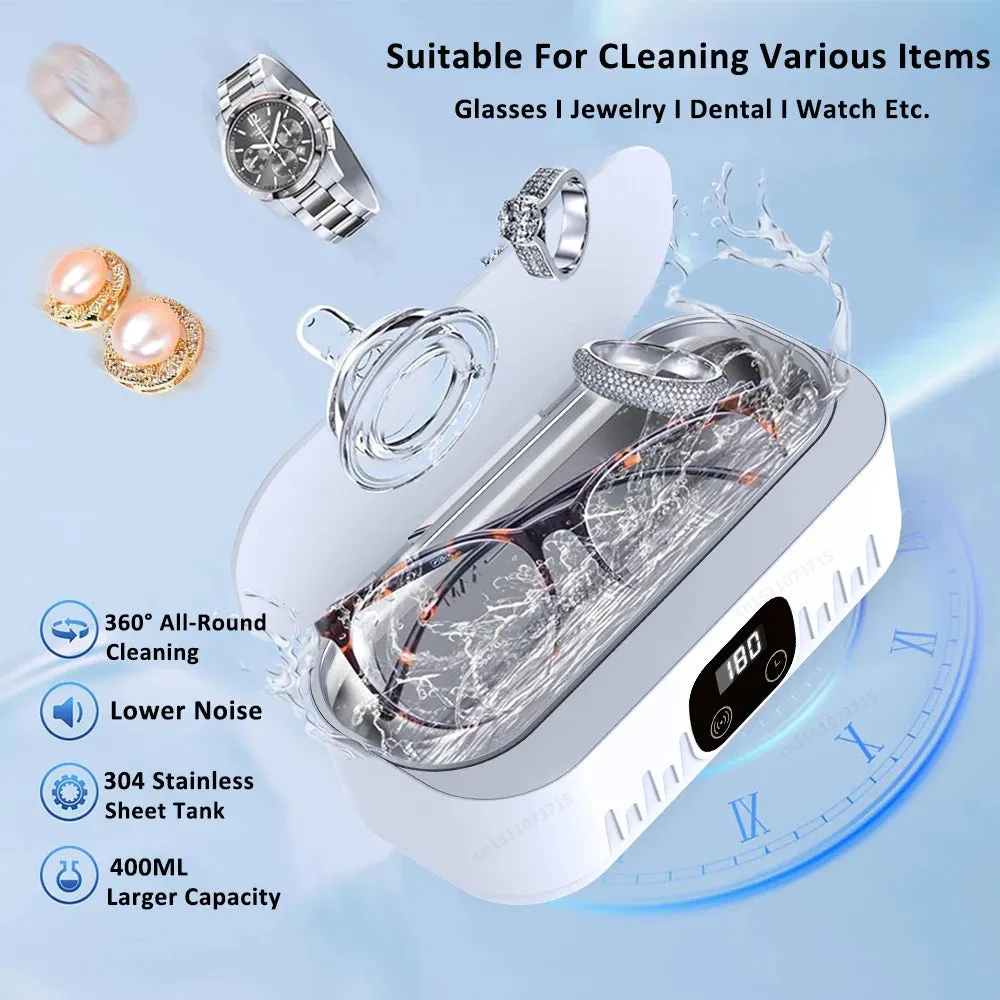 Ultrasonic Jewelry and Glasses Cleaner