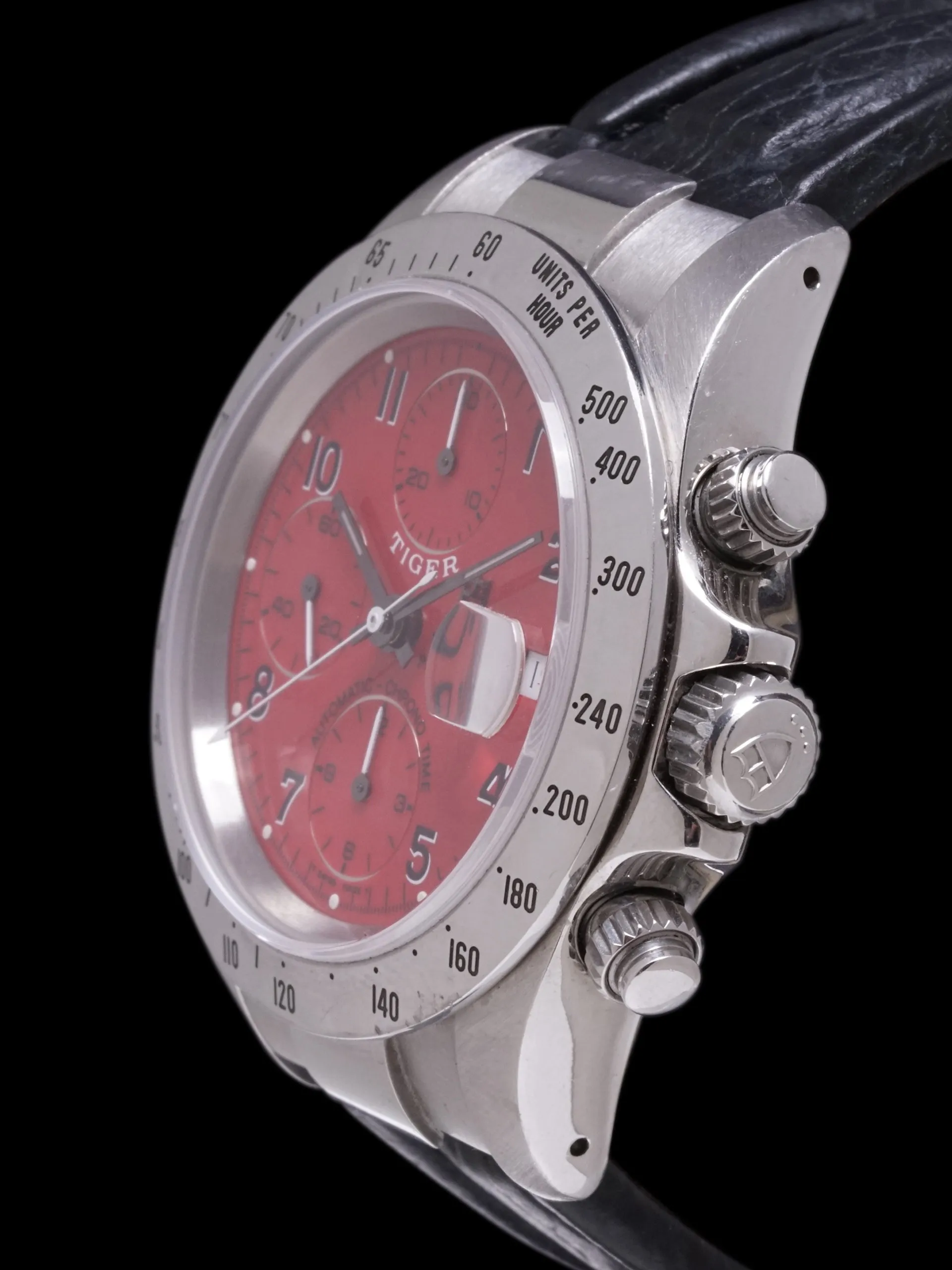 *Unpolished* 1999 Tudor Tiger Chronograph (Ref. 79280) "Red Dial" W/ Box & Papers