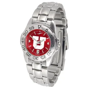 Utah Utes Ladies AnoChrome  Steel Band Sports Watch
