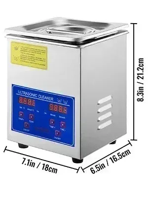 VEVOR Ultrasonic Cleaner - 2L/3L/6L/10L/15L/22L/30L Digital Timer Stainless Steel Bath for Jewelry, Glasses, Watches, and More
