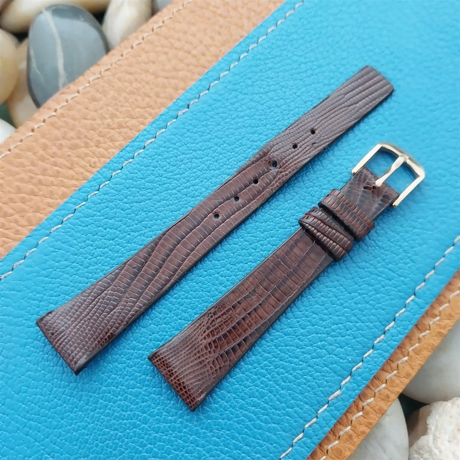 Vintage 14mm Seiko Lizard Classic nos Unused Watch Band & Gold-Tone Logo Buckle