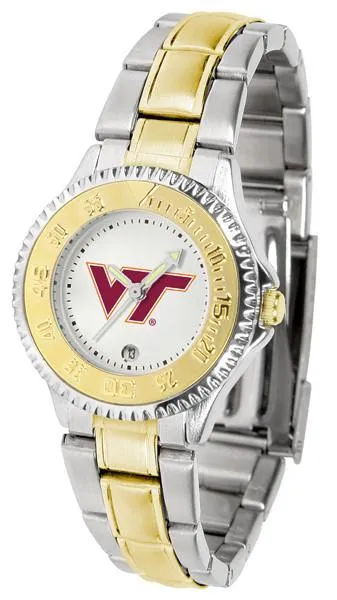 Virginia Tech Hokies Ladies Competitor Two-Tone Band Watch