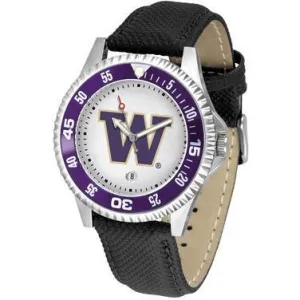 Washington Huskies Competitor - Poly/Leather Band Watch