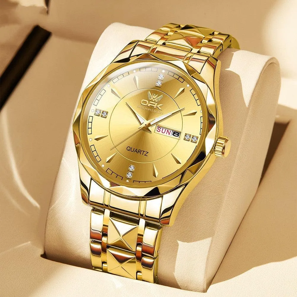 Watches for Men Analog Quartz Men's Watch Stainless Steel Waterproof