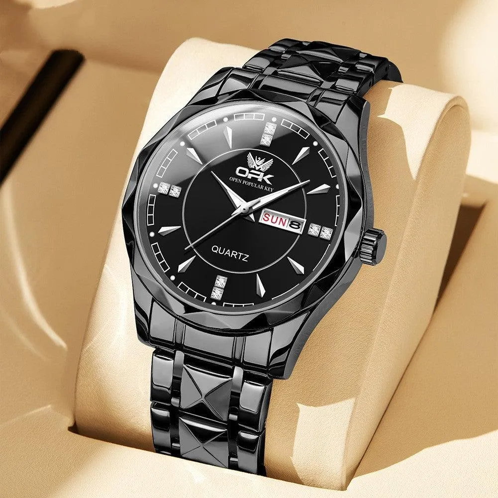 Watches for Men Analog Quartz Men's Watch Stainless Steel Waterproof