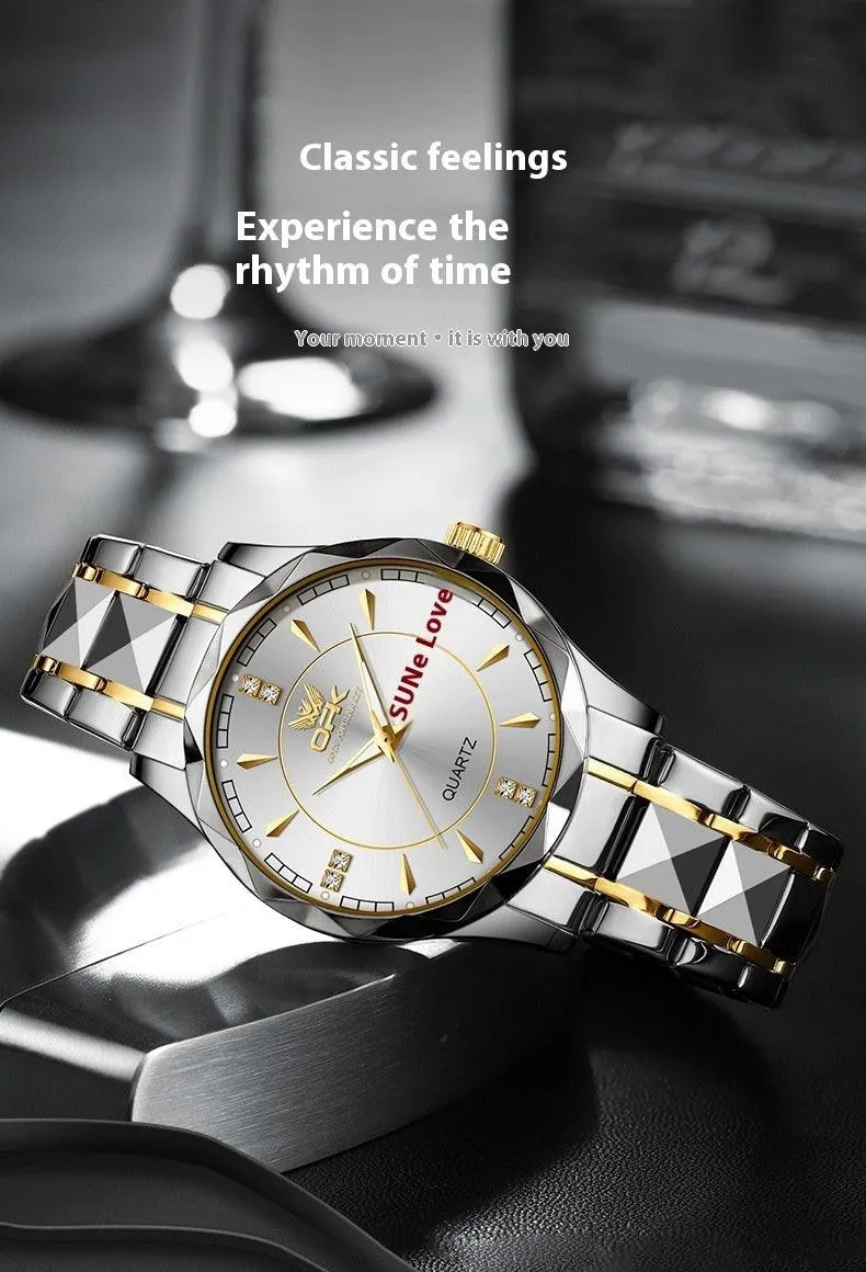 Watches for Men Analog Quartz Men's Watch Stainless Steel Waterproof