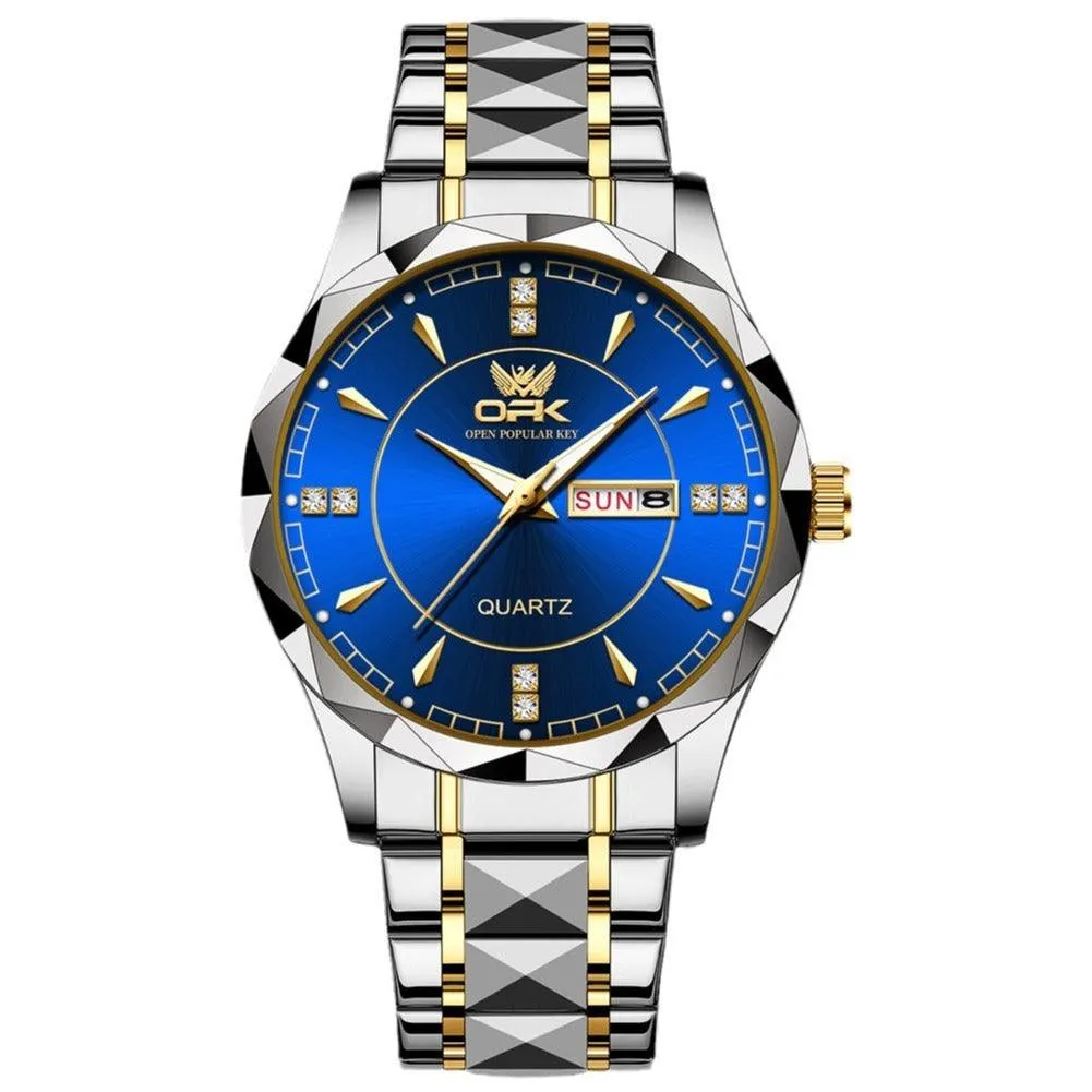 Watches for Men Analog Quartz Men's Watch Stainless Steel Waterproof