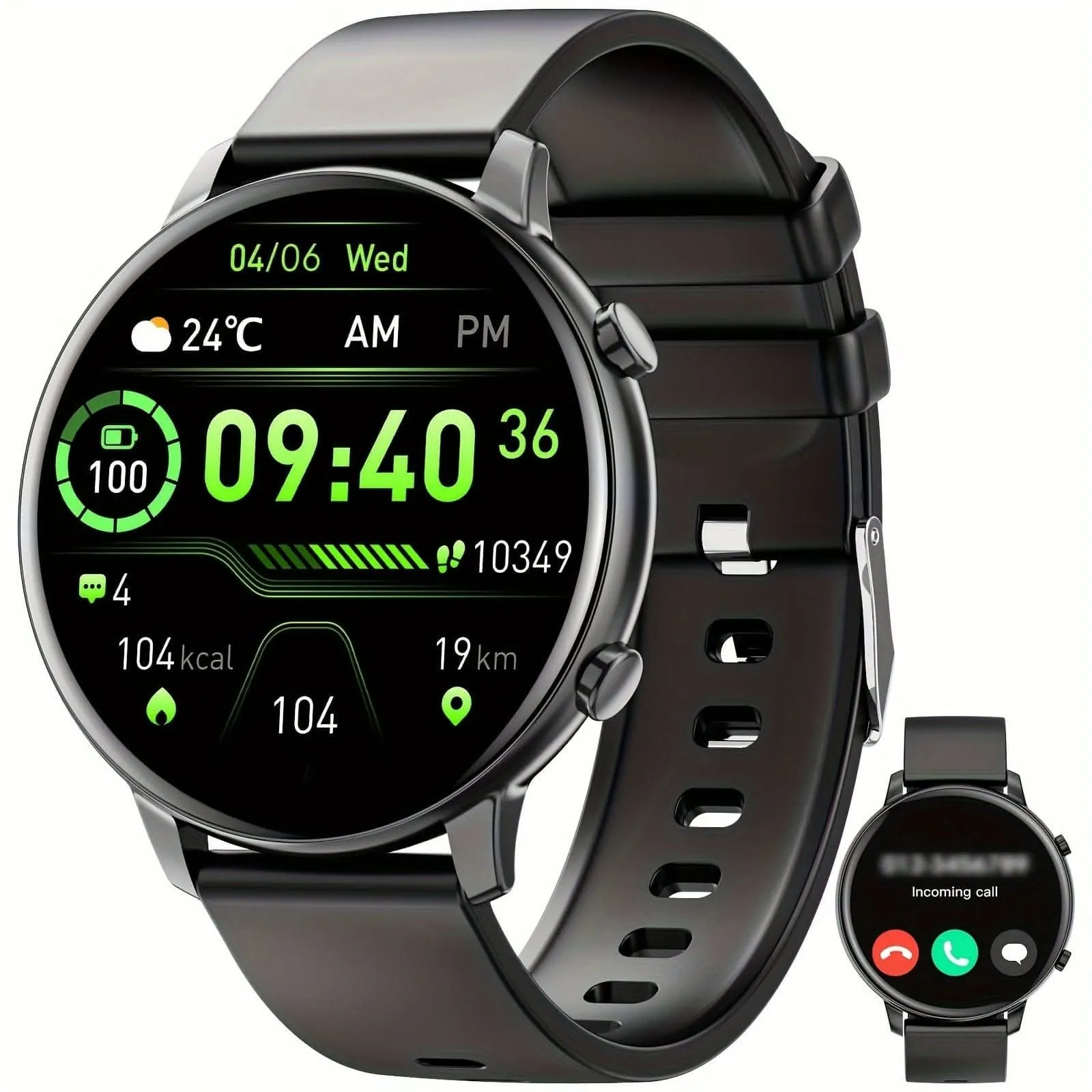 Women's 1.39'' Smartwatch – Wireless Call, Voice Assistant, and 100  Sports Modes
