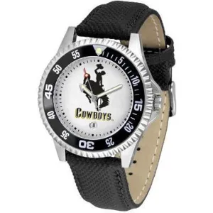 Wyoming Cowboys Competitor - Poly/Leather Band Watch
